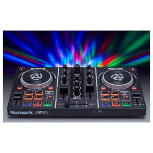 Numark PartyMix DJ Controller w/ Built-In Sound Card, Light Show